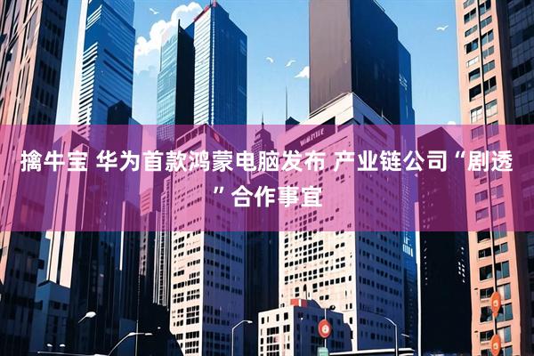 擒牛宝 华为首款鸿蒙电脑发布 产业链公司“剧透”合作事宜