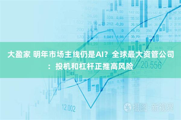 大盈家 明年市场主线仍是AI？全球最大资管公司：投机和杠杆正推高风险